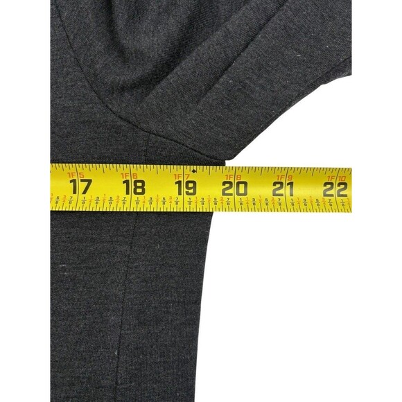 LOFT Lantern Sleeve JerseyKnit Swing Dress Gray Lagenlook Soft Capsule Neutral M - Picture 7 of 12
